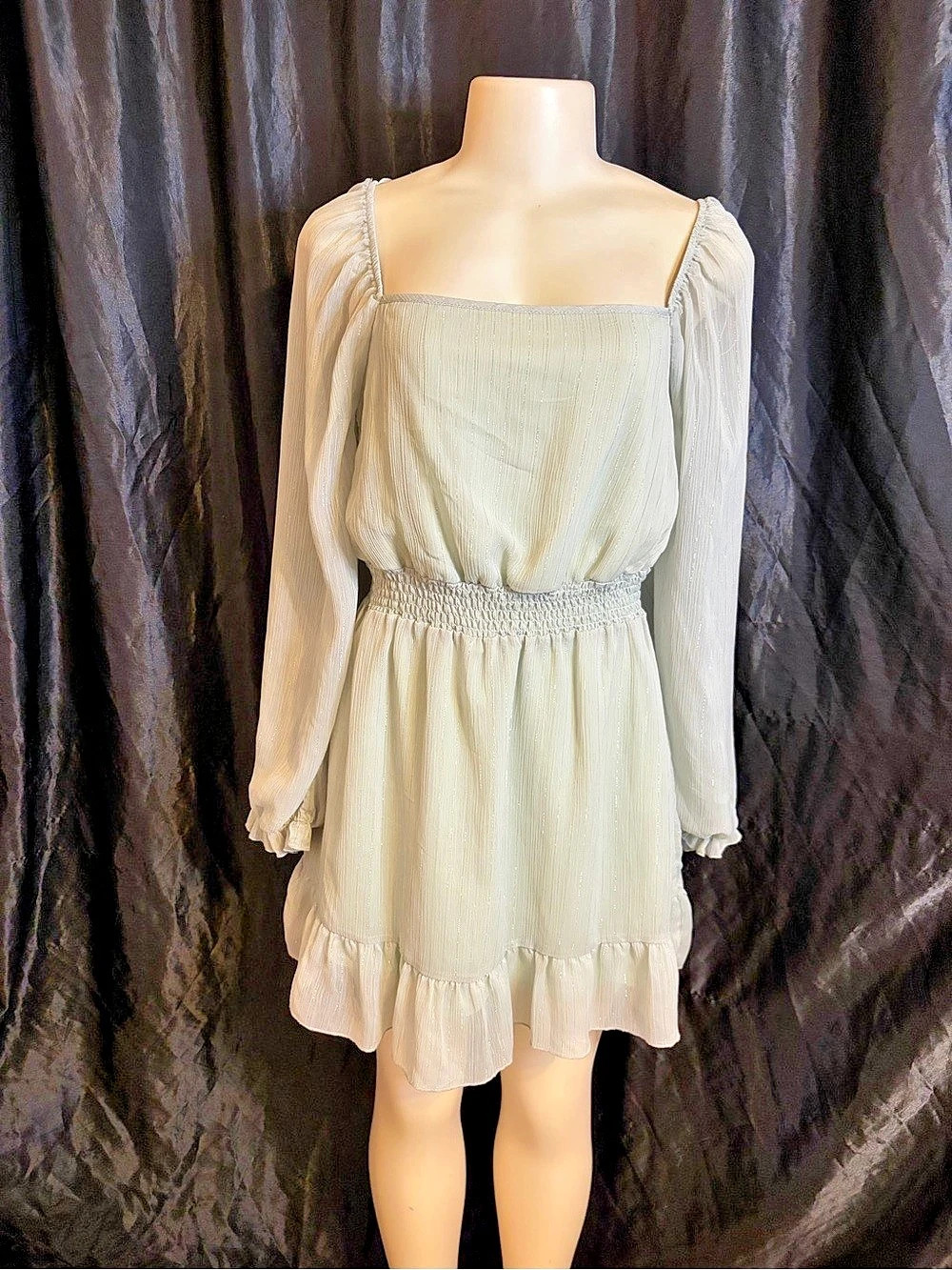Altard State Mini Dress in Green Size Medium Like New
